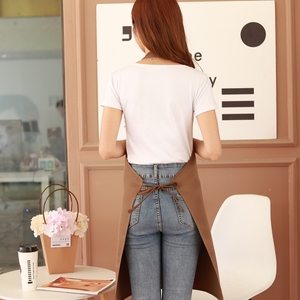 Mới Đến Biểu Tượng Tùy Chỉnh Màu Sắc 100% Polyester Nhà Hàng Màu Đỏ Nhà Bếp Đầu Bếp Tạp Dề Cho Người Lớn - Product Image 6