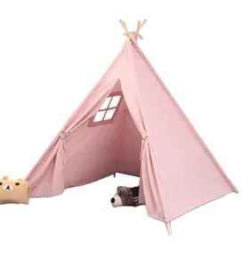 Grand <span class=keywords><strong>tipi</strong></span> tente toile de coton <span class=keywords><strong>Tipi</strong></span> maison enfants maison de jeu en plein air Wigwam jeu maison inde Triangle tente <span class=keywords><strong>chambre</strong></span> décor - Product Image 1