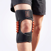 Genouillère en néoprène à dessus ouvert avec bandes à ressorts en plastique, protection quotidienne, doublure respirante, ajustement universel pour hommes et femmes