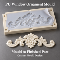 Moule d'ornement de fenêtre en résine Tietuo + noyau en silicone PU C292-G3, résistant à l'humidité, pour un usage longue durée, revue des dessins du partenaire de moulage