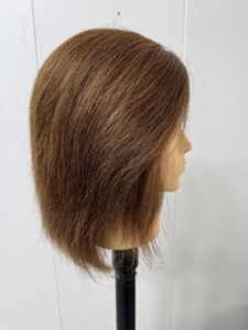 Testa di Manichino in Capelli Remy Marroni da 56 cm (8 Pollici) per Taglio e Acconciatura Maschile in Salone - Product Image 3