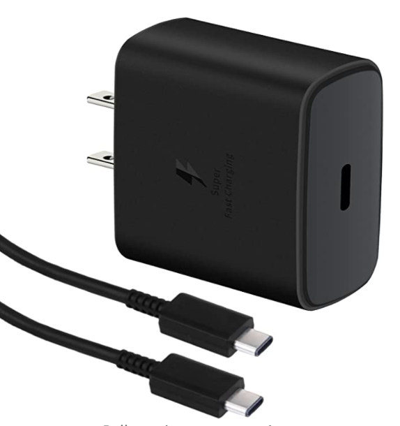 Chargeur + câble noir 25W