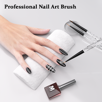 Pinceaux professionnels pour manucure, 12 pièces, pour peinture gel DIY et soins de beauté