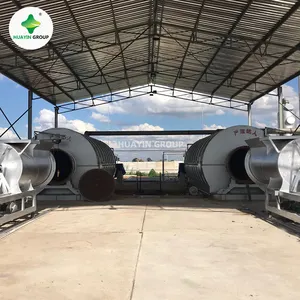 Huayin high oil yield tyre pyrolysis plant 20t per day with automatic feeder in philippines