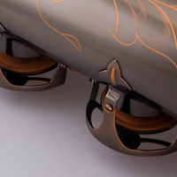 Professional Antique Copper Eb Tone Baritone Saxophone with Brass Mouthpiece Accessories and Case