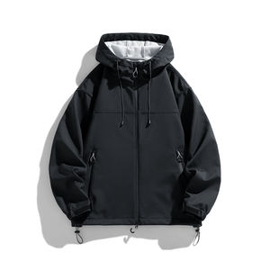 Veste personnalisée avec logo pour hommes et femmes, nouvelle collection printemps-automne 2025, manteau coupe-vent d'extérieur, superbe veste de randonnée américaine à coque rigide - Product Image 1