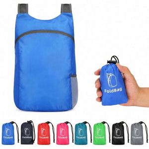 Sac à dos pliable ultra-léger, durable, personnalisé, pas cher, 18L, pour la randonnée, les sports de plein air, sac pliable de poche - Product Image 3