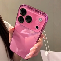 Coque en verre trempé brillant avec protection d'objectif pour iPhone 17 16 15 14 13 12 11 Pro Max, antichoc et rigide