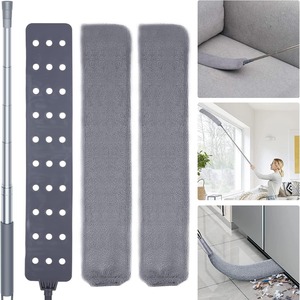 ไม้ถูพื้นด้ามจับยาวแบบยืดหดได้ DS5397สำหรับทำความสะอาดเฟอร์นิเจอร์หัวโค้งไมโครไฟเบอร์แบบปรับได้แปรงขัดหน้าต่างมีความยืดหยุ่น - Product Image 1