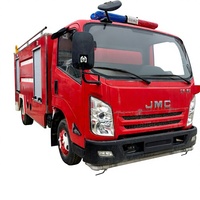Truk Pemadam Kebakaran JMC Rescue Bekas 4x2 Diesel Tangki Air Kecil Kapasitas 2000L Tinggi Kerja 15m Emisi EURO 5 Dijual