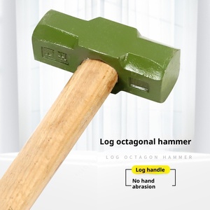 เครื่องมือทุบผนังค้อนขนาดใหญ่พร้อมที่จับ<span class=keywords><strong>ค้อน</strong></span>แปดเหลี่ยม<span class=keywords><strong>ด้าม</strong></span>ไม้ค้อนแข็ง - Product Image 2