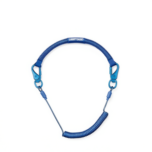 Câble spiralé de sécurité Fervi pour outils, cordon enroulé de 18 pouces avec mousquetons pour une fixation sécurisée des outils - Product Image 2