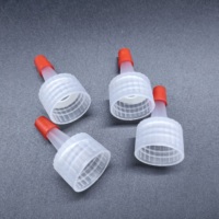 Bouchon à bec verseur en PP de qualité alimentaire pour bouteilles de liquides alimentaires et de boissons avec joint anti-fuite et matériau durable