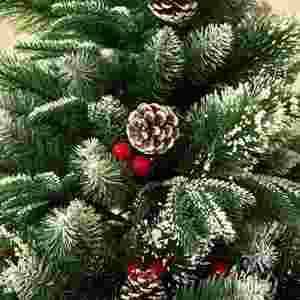 Décorations de sapin de Noël : Arbres artificiels réalistes en PE, fournitures et accessoires standard pour la mise en scène de Noël - Product Image 4