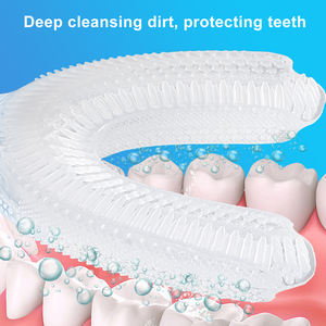 Set di spazzolini elettrici professionali <span class=keywords><strong>Sonic</strong></span> e a forma di U per adulti e bambini, sbiancamento dei denti con tecnologia a luce blu - Product Image 5