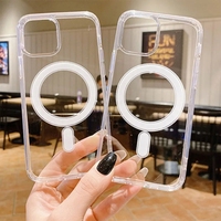 Étui de chargement sans fil transparent pour plusieurs modèles, coque magnétique transparente pour iPhone 18 17 16 15 14 Pro Max 12 13 14 16