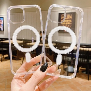 Trong suốt không dây sạc trường hợp đối với nhiều mô hình Magnetic rõ ràng điện thoại trường hợp đối với iPhone 17 không khí 15 14 Pro Max 12 13 14 16 - Product Image 3