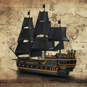 Mold KING 13186 Pirates Ship Building Blocks per adulti MOC Bricks Black Pearl II Model kit per costruire blocchi educativi per bambini - Product Image 3