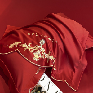Parure <span class=keywords><strong>de</strong></span> Lit <span class=keywords><strong>Haut</strong></span> <span class=keywords><strong>de</strong></span> <span class=keywords><strong>Gamme</strong></span> Luxe Style Européen En Gros, Housse <span class=keywords><strong>de</strong></span> Couette en Coton Brodé Uni, Ensemble <span class=keywords><strong>de</strong></span> Literie Tissée - Product Image 3