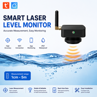 Capteur de niveau de liquide laser WiFi intelligent TUYA, portée 5m, surveillance de réservoir d'eau, mode basse consommation, alerte via application pour l'automatisation IoT
