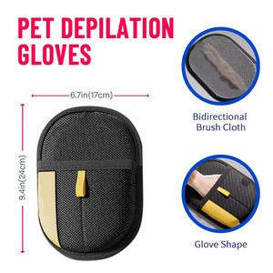 Tierpflege-Handschuh zur Katzenhaarentfernung für Kleidung, Bett, Matten, Sofa, Haustier-Haarentferner-Handschuh, Haustier-Massage-, Reinigungs- und Enthaarungshandschuh - Product Image 2