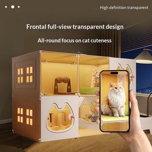 Villa per Gatti in Plastica con Lettiera Integrata e Bagno Tutto-in-Uno, per Uso Domestico, Ideale per Gatti Carini - Bestseller Disponibile - Product Image 3