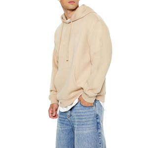 Sweat-shirts à capuche pour hommes, de haute qualité, pull-over uni, streetwear, sweat-shirts épais, sweat-shirts à capuche embossés, unisexe - Product Image 3