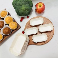 Feuilles de papier antiadhésives de qualité alimentaire pour moules à pain de mie et à gâteaux en forme de barque, pour la cuisson domestique
