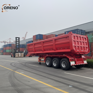 รถพ่วงกึ่งพ่วงแบบเทท้ายไฮดรอลิก 3-5 เพลา 60-100 ตัน ผลิตตามสั่ง ราคาโรงงาน สำหรับ<span class=keywords><strong>ขาย</strong></span> - Product Image 1