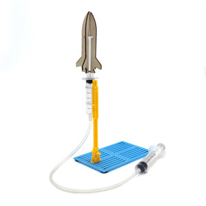 Kit de Ciencia de Lanzador de Cohetes de Madera, Juguete Educativo DIY Impulsado por Presión de Aire para Niños de 4 a 6 Años - Product Image 1