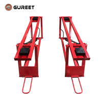 HuaTong 2.8t Mini-élévateur à ciseaux hydraulique portable pour voiture, à double vérin, pour usage domestique
