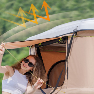 Tente de toit hydraulique automatique, imperméable quatre saisons, double couche, abri de camping en plein air <span class=keywords><strong>pour</strong></span> véhicules, installation facile, tente de voiture - Product Image 4