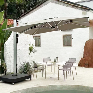 Parasol de luxe en aluminium résistant aux UV et à l'eau pour hôtel, restaurant, jardin, parc, extérieur, style européen, DC-UP-117 3x3 - Product Image 1