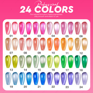 JTING Nueva Colección de Esmaltes de Uñas en Gel Efecto Ojo de Gato Neón, 24 Colores, con Caja Personalizada Gratis - Product Image 4