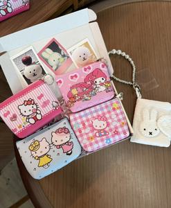 Оптовая Продажа с фабрики, милые Мультяшные кошки для детей от 3 до 14 лет, сумка для смены ключей, 2 использования, новый дизайн, Портативная сумка для хранения из полиуретанового материала - Product Image 2