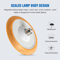 Ampoule LED Huahuang UFO PP Aluminium de haute qualité 18W-80W B22/E27 avec température de couleur 3000K/4000K/6000K et IRC 80