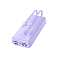 Nouveaux produits ODM Gadgets électroniques 2025 – Chargeur portable pour téléphone portable 22,5 W à charge rapide 20000 mAh Powerbank Micro USB LED