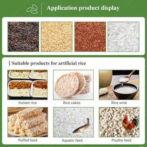 Petit <span class=keywords><strong>couscous</strong></span> artificiel automatique de processus d'extrudeuse jumelle de riz fortifié font la ligne de production de machine usine - Product Image 3