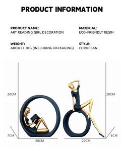 Escultura Humana para Escaleras, Diseño Moderno, Escultura Humana para Mesa, Diseño Abstracto Moderno para Decoración del Hogar, Decoración Metálica para el Hogar - Product Image 3