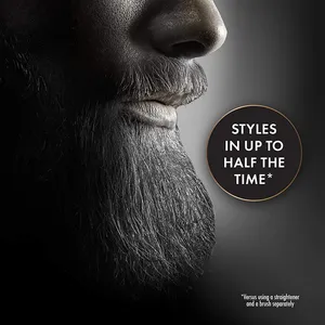 Los hombres usan Multi-funcional barba Mini plancha de Peine de barba plancha cepillo de 1 año 1 año de la caja de Color QY-1091