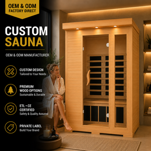 HG Cabina Interior para 2 Personas con Calefacción Infrarroja, Luz LED, Barra de Oxígeno y Montaje Rápido - Product Image 1