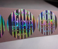 Autocollant holographique 3D personnalisé, garantie anti-falsification ; Étiquette de numéro de série holographique, étiquette de sécurité à code QR, étiquettes d'emballage