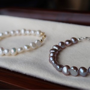 Pulsera de Perlas Naturales de Agua Dulce Chapadas en Oro y Plata <span class=keywords><strong>Tai</strong></span>, Forma de Bola Ligeramente Imperfecta, Moderna, para Uso Diario de Mujeres, Regalo - Product Image 6