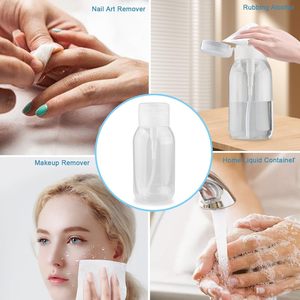Bouteille de lotion compressible personnalisée en promotion, 300 ml, 500 ml, transparente, pour gel douche, emballage avec bouchon à clapet, pour démaquillant - Product Image 5