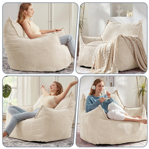 Puf Plegable Creativo, Sofá Reclinable Tipo Puff, Cómodo, Impermeable, para Dormitorio, Sala de Estar, Balcón - Product Image 6