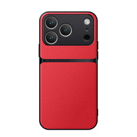 Étui en cuir souple de style professionnel pour iPhone 13 14 15 16 Pro Max 17 Air, housse de téléphone antichoc avec sac OPP
