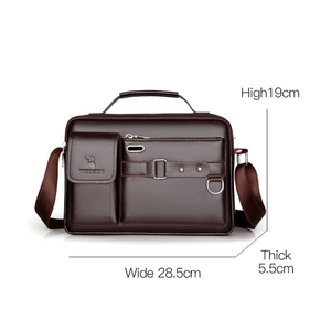 Sacoche Populaire WEIXIER D235 pour Homme, Sac à Bandoulière en Cuir PU, Sacoche d'Affaires, Sac Messager pour Hommes - Product Image 2