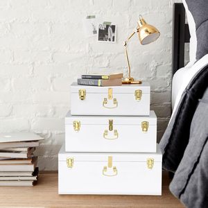 ชุดลำต้น3สีชมพูอ่อนสีฟ้าสีขาวเก็บของใช้ในครัวเรือนโลหะสำหรับเสื้อผ้าบ้านห้องครัวสำหรับตู้ห้องน้ำใช้อย่างสมบูรณ์แบบ - Product Image 3