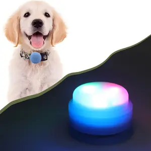 Светящийся чехол Qidian, держатель ошейника для собак и домашних животных, светодиодный светильник, защитный чехол для Airtag, водонепроницаемый чехол