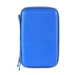 定制设计硬式手持蓝色游戏玩家保护包游戏玩家EVA旅行HDD盒带拉链